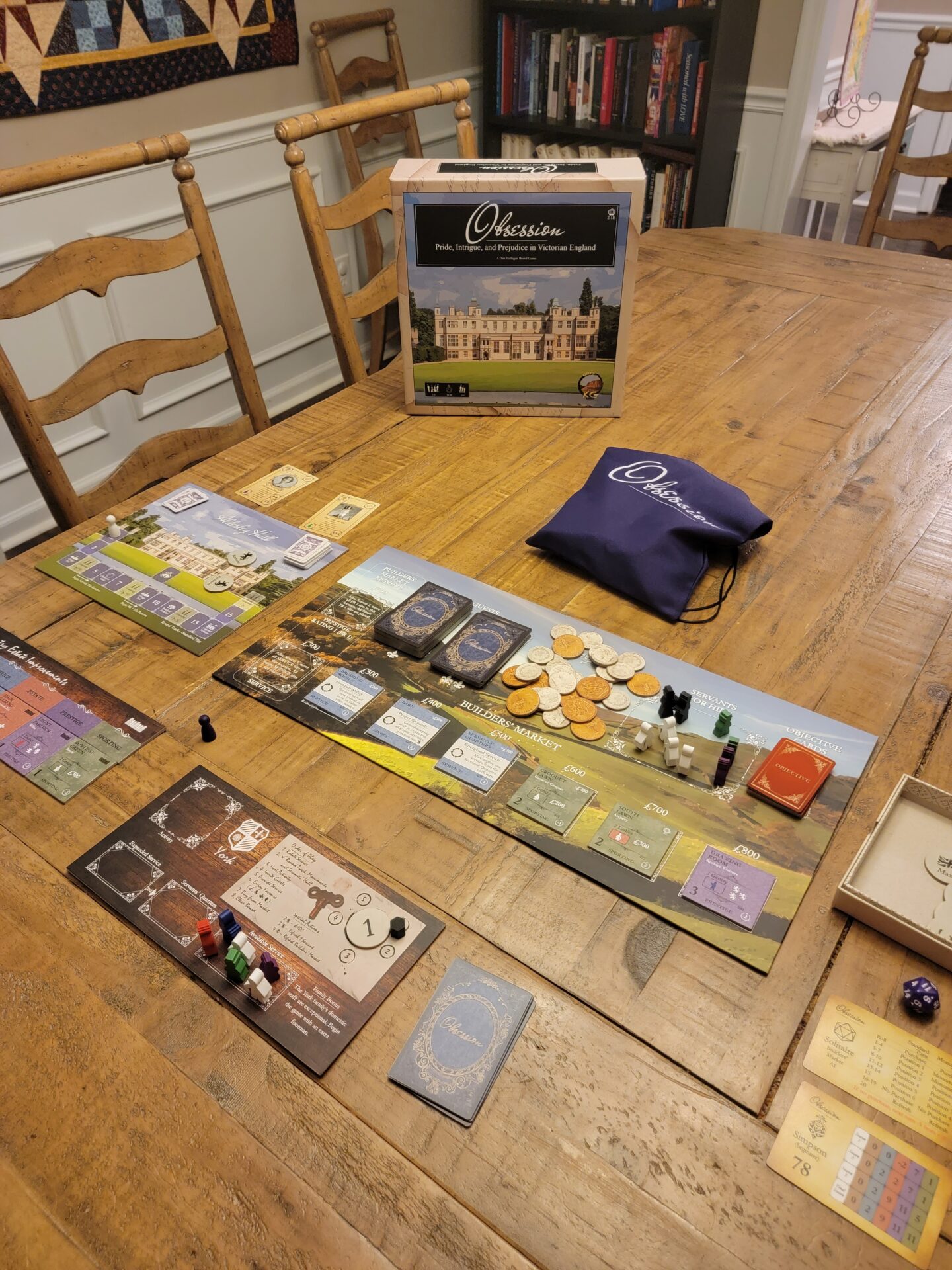 obsession board game on table