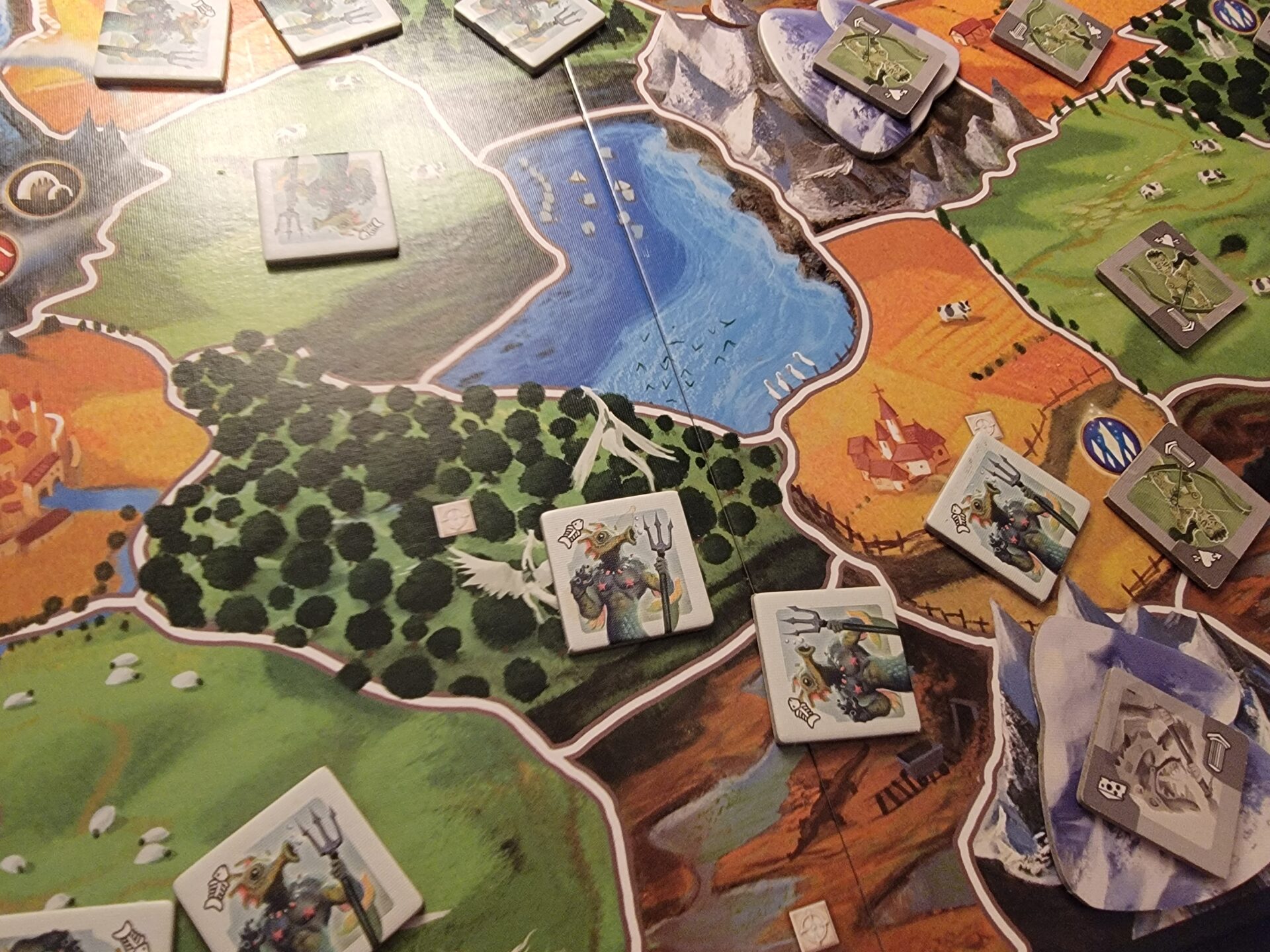 Small World Board Game Being Played