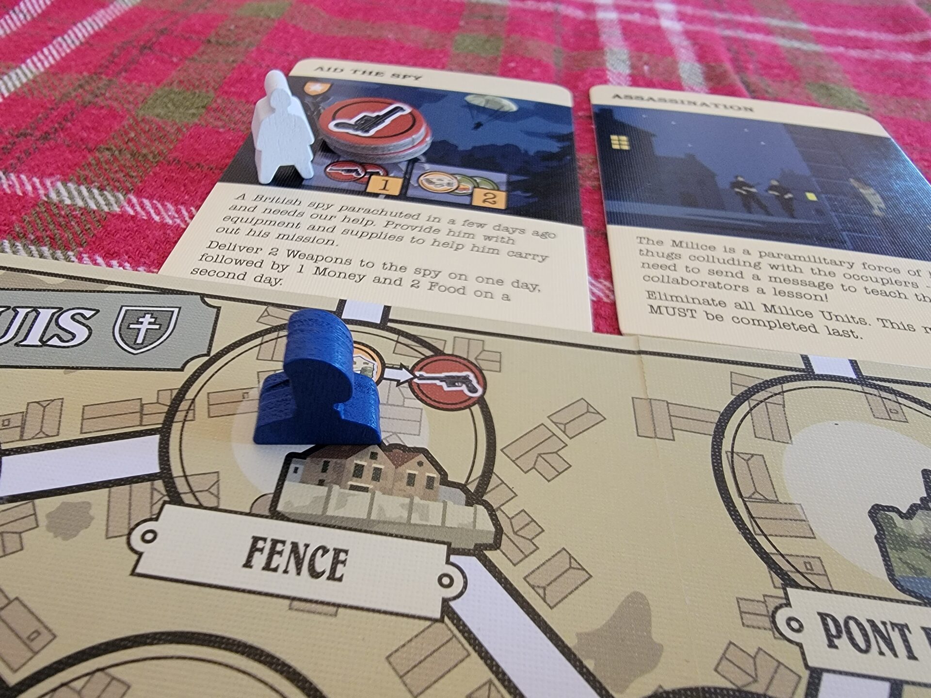 Maquis board game aid the spy