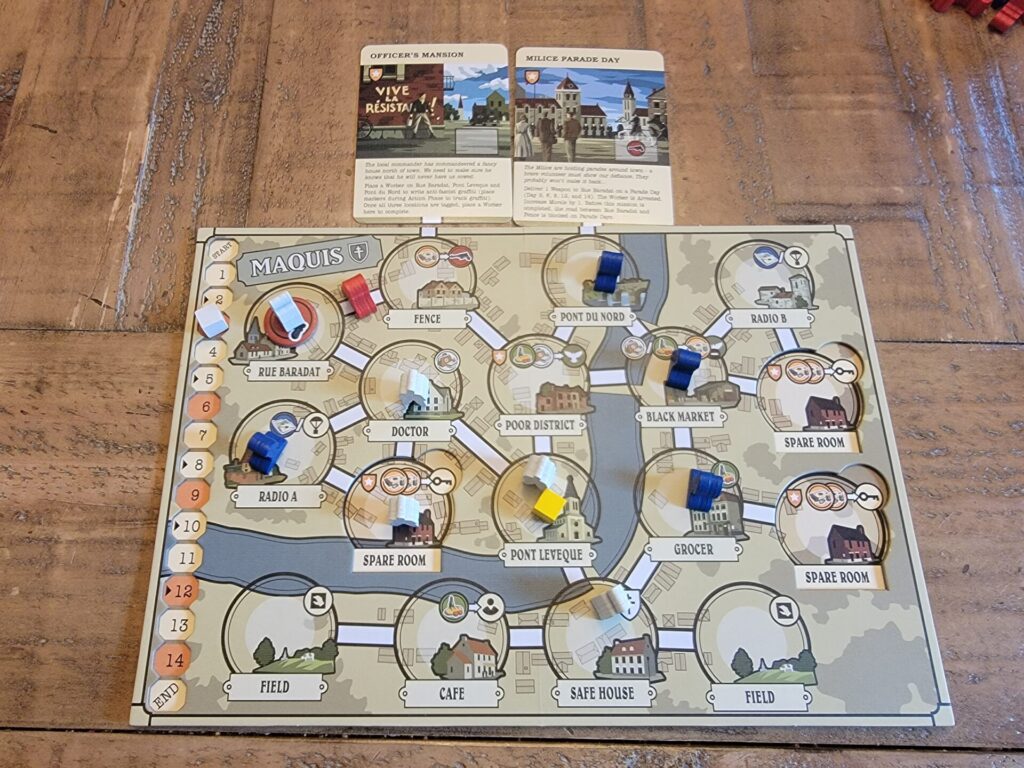 Maquis board game gameplay